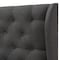 Baxton Studio Cadence Grey Button-Tufted King Size Winged Headboard 141-7531 - alternate 3